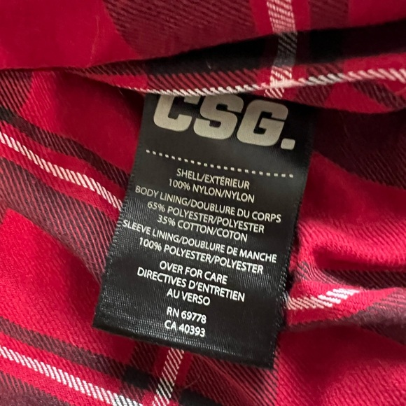 CSG Champs Sporting Goods Black And Red Bomber Jacket Size Mens Medium - Picture 4 of 8